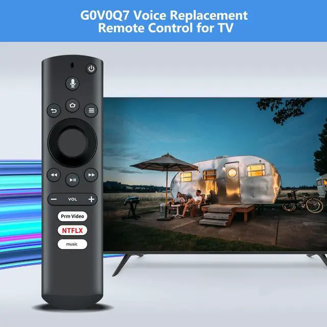 Alt view image 2 of 6 - G0V0Q7 Replacement Voice Remote Control Compatible with Element TV, for Westinghouse TV EL4KAMZ4317 WA43UFT1001 43GSR4100KN WA65UFT1001 EL4KAMZ5017 EL4KAMZ5517 EL4KAMZ6517