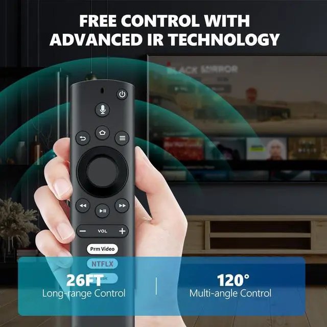 Alt view image 5 of 6 - G0V0Q7 Replacement Voice Remote Control Compatible with Element TV, for Westinghouse TV EL4KAMZ4317 WA43UFT1001 43GSR4100KN WA65UFT1001 EL4KAMZ5017 EL4KAMZ5517 EL4KAMZ6517