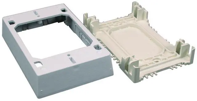 Main image of Legrand Nonmetallic Raceway 1 Gang Extra Deep Electrical Box White | Extend Permanent Power, Plastic Raceway, Screw Installation, Paintable, Customizable Cut to Size, Surface Mount