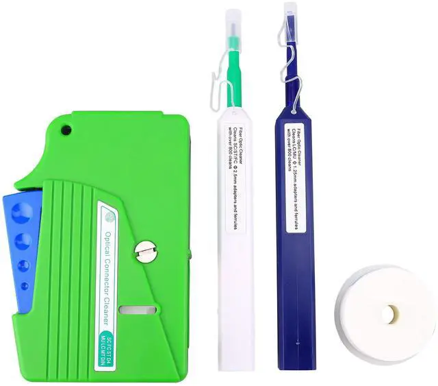 Main image of Fiber Optic Cleaner Cleaning Pen Box Kit 2.5mm 1.25mm FC SC ST LC Optical Fiber Cable Connector Endface Optical Cleans Tool Set 4 in 1