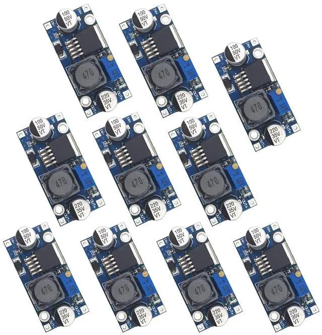 Main image of 10 Pack DC to DC High Efficiency Voltage Regulator 3.2-35V to 1.25-30V Buck Converter DIY Power Supply Step-Down Module