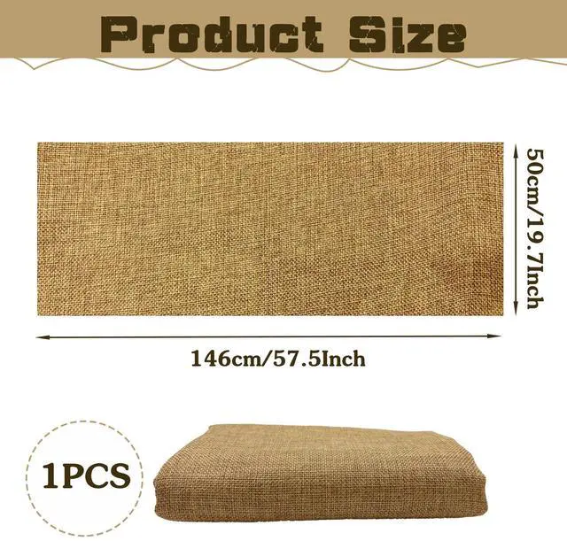 Alt view image 2 of 6 - 19.7x57.5 Inch Linen Speaker Grill Cloth, Speaker Fabric Protective Dustproof Mesh Cloth, Stereo Grill Filter Fabric Mesh for Repair and Refurbishment Beige