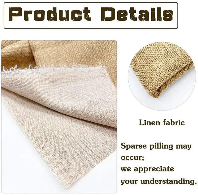 Alt view image 3 of 6 - 19.7x57.5 Inch Linen Speaker Grill Cloth, Speaker Fabric Protective Dustproof Mesh Cloth, Stereo Grill Filter Fabric Mesh for Repair and Refurbishment Beige