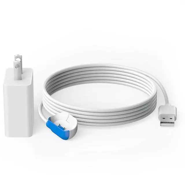 Main image of Magnetic Clip Charger Compatible with Tractive GPS Dog 4 Tracker | for GPS Location Smart Pet Activity Tracker - Replacement Portable Wireless USB Charging Base - White USB-C Cables