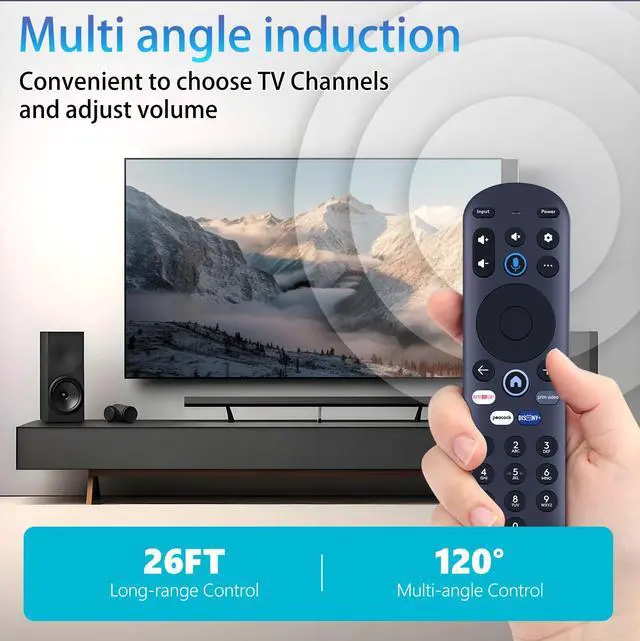 Alt view image 6 of 6 - MG3-R34010/297107 Replacement Remote Control for Pioneer Xumo Smart TV | CP-RC1NA-23 PN43-751-24U PN50-751-24UP, also for Hisense XClass TV 43A6GX 43A6GX3 50A6GX 50A6GX3 (Without Voice)