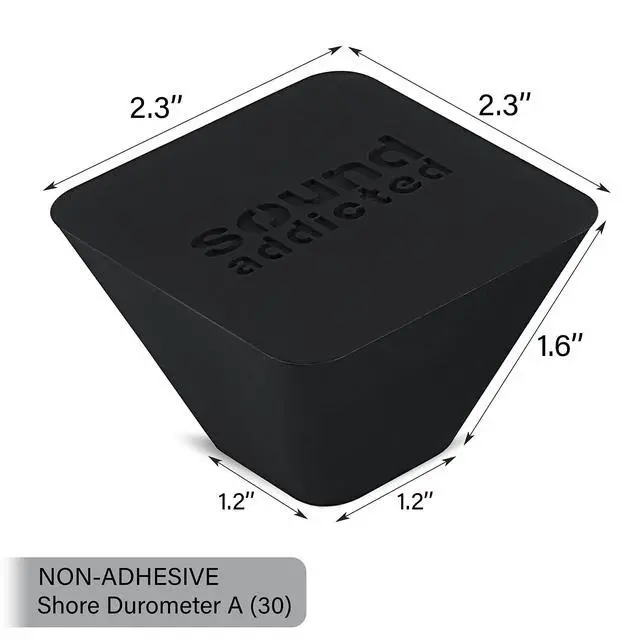 Alt view image 3 of 6 - SubCone Isolation Feet - Improve Subwoofer and Speaker Performance, can Sustain up to 165lb (4-Pack) Non-Adhesive