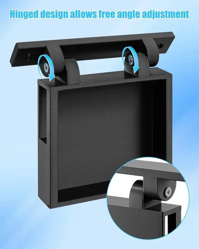 Alt view image 6 of 6 - Under Dash Screen Mount Fit for Holley EFI 3.5In Screen Sniper Terminator X | Hinged Vehicle Mounting Brackets, 180 Degree Adjustable, Without Blocking Driving View