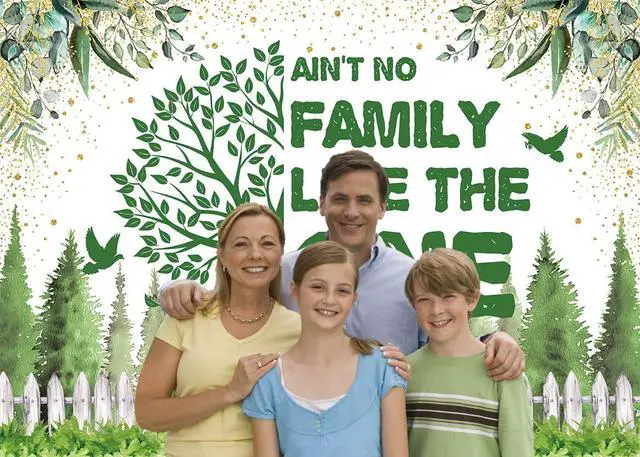 Alt view image 3 of 5 - Family Reunion Backdrop Family Tree Family Gathering Party Decorations Banner Welcome to Our Family Members Photography Background (7x5FT: 84x60 inch)