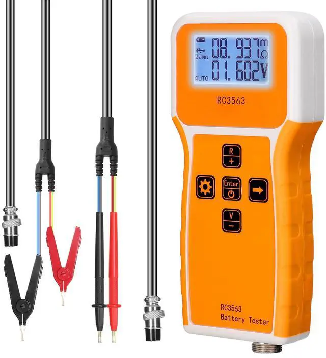 Main image of Battery Tester, 200 100V Portable Battery Internal Resistance Voltage Tester 3-Digit Display Battery Tester High-Precise True Four-Wire AC Lithium Lead-Acid Lithium Battery Detector