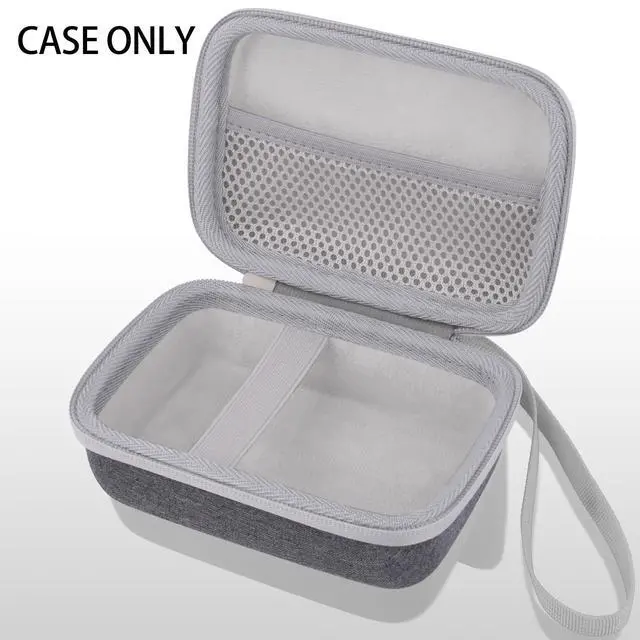 Alt view image 4 of 6 - Hard Case for Fujifilm Instax Mini Link 3 2 1 Printer, White | Portable Storage, Space For Charging Cable, Organized Interior, Secure Zippered Shell