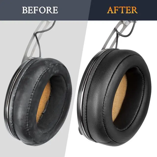 Alt view image 6 of 6 - Earpads for Sennheiser (Momentum 2/HD1) Wireless Over-Ear Headphones - Black