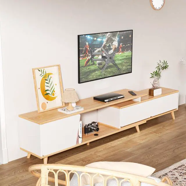 Alt view image 6 of 6 - Full Motion TV Wall Mount for 1360 Inch Flat & Curved TVs up to 77 lbs, Articulating Arm with Swivel & Tilt, Single Stud Centered Design, TV Bracket Wall Mount Max VESA 400x400mm