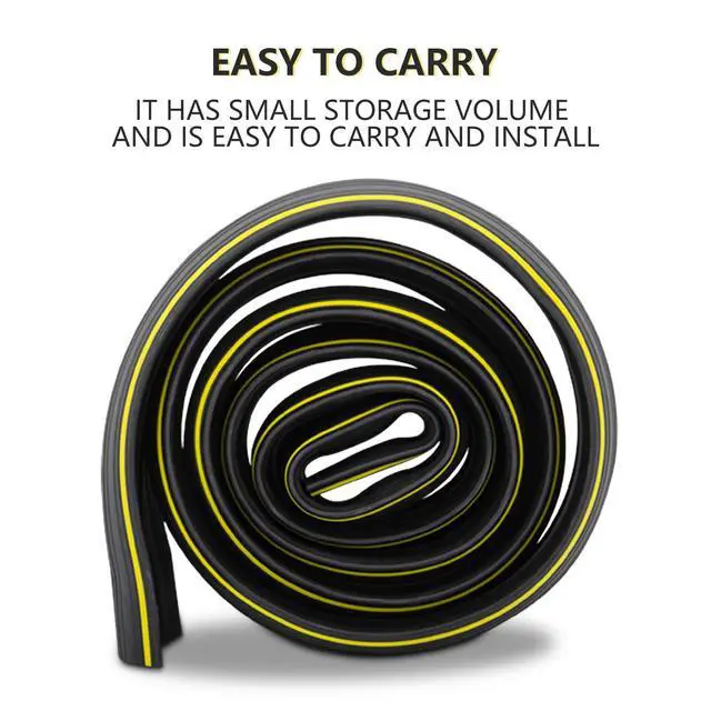 Alt view image 6 of 6 - 10Ft Cord Cover Heavy Duty Cable Protector 3 Channels Contains Cords, Cables and Wires, Easy to Unroll-Conceal Wires of Home, Office, Warehouse(Black)