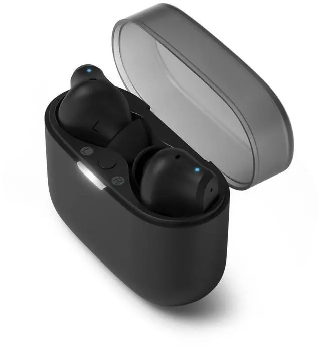Alt view image 3 of 6 - T2000 True Wireless Bluetooth Earbuds - 14 Hours Play Time, Natural Sound, Clear Calls, Dynamic Bass, IPX4 Water Resistant, Black
