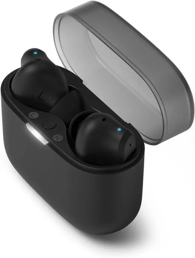 Alt view image 6 of 6 - T2000 True Wireless Bluetooth Earbuds - 14 Hours Play Time, Natural Sound, Clear Calls, Dynamic Bass, IPX4 Water Resistant, Black