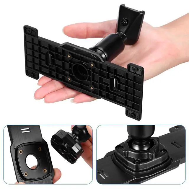 Alt view image 5 of 6 - Universal Dash Cam Mount: Anti-Shake Aluminum Alloy Mirror Dash Cam Mount - Secure Rear View Mirror Bracket for Bumpy Road Driving, Car DVR Accessories (Black)
