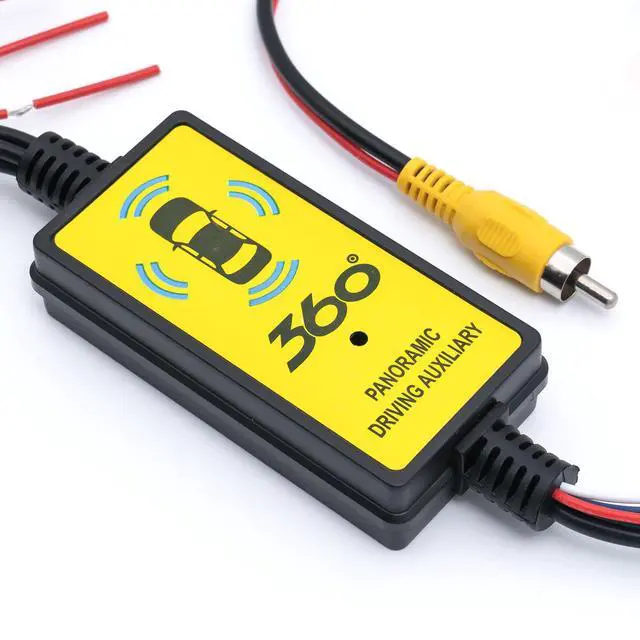 Alt view image 4 of 6 - 4 in 1 Car Camera Video Switcher with Remote Control, 360° Panoramic View for Left Right Front Rear, Easy Installation, 12V/24V Truck Compatible