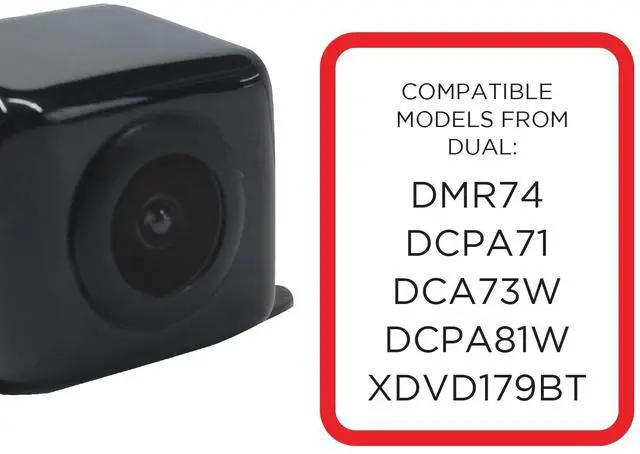 Alt view image 3 of 5 - XCAM150 HD Backup Camera for Car Truck & SUV Night Vision | IP67 waterproof rating, wide viewing angle, parking guide lines, LED day & night visibility, universal fit, easy install