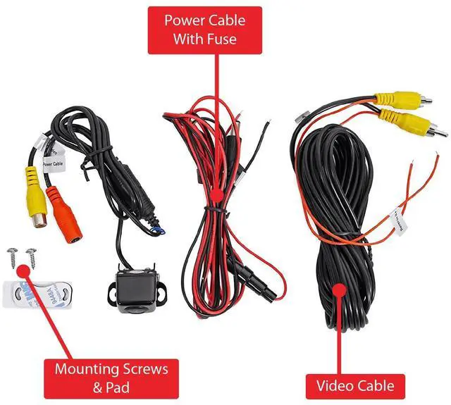 Alt view image 4 of 5 - XCAM150 HD Backup Camera for Car Truck & SUV Night Vision | IP67 waterproof rating, wide viewing angle, parking guide lines, LED day & night visibility, universal fit, easy install