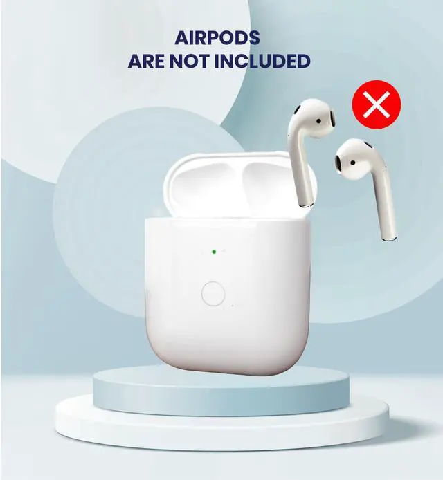 Alt view image 6 of 6 - Replacement Charging Case for AirPods 1st & 2nd Generation with Wireless and Wired Charging and Built-in 550 mAh Battery for Fast Charging, Bluetooth Pairing and Sync Button. No Earbuds/Airpods