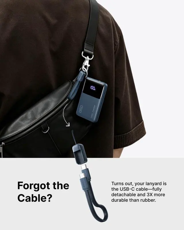 Alt view image 4 of 7 - Power Bank, Compact 10000mAh 45W PD Fast Charging Portable Charger
