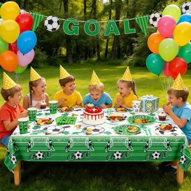 Alt view image 5 of 7 - 96PCS Soccer Plates and Napkins, Serves 24