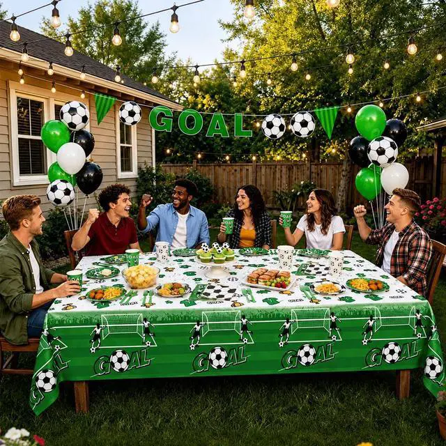 Alt view image 6 of 7 - 96PCS Soccer Plates and Napkins, Serves 24