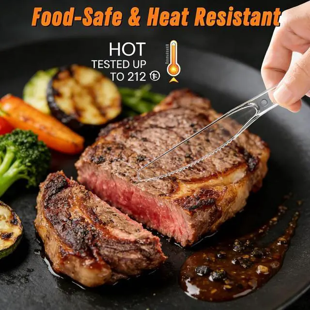 Alt view image 3 of 7 - 100 Count Heavy Duty Plastic Knives Disposable Clear Plastic Knive | Heat Resistant BPA-Free Knives Set, Disposable Knives Bulk for Party Events Wedding BBQ Daily Use