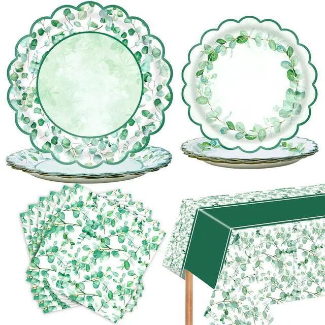 Main image of 41PCS Eucalyptus Leaf Party Supplies Decorations