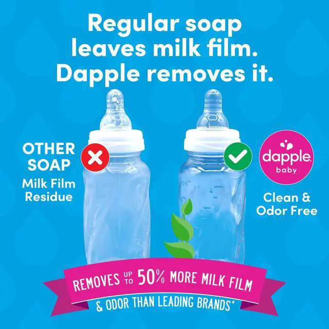 Alt view image 2 of 6 - Baby Fragrance-Free Foaming Baby Bottle & Dish Soap - 13 fl oz - Cleans Bottles, Sippy Cups, Pacifiers, Breast Pumps, & More - Gently Removes Milk Film & Odors - Fragrance Free