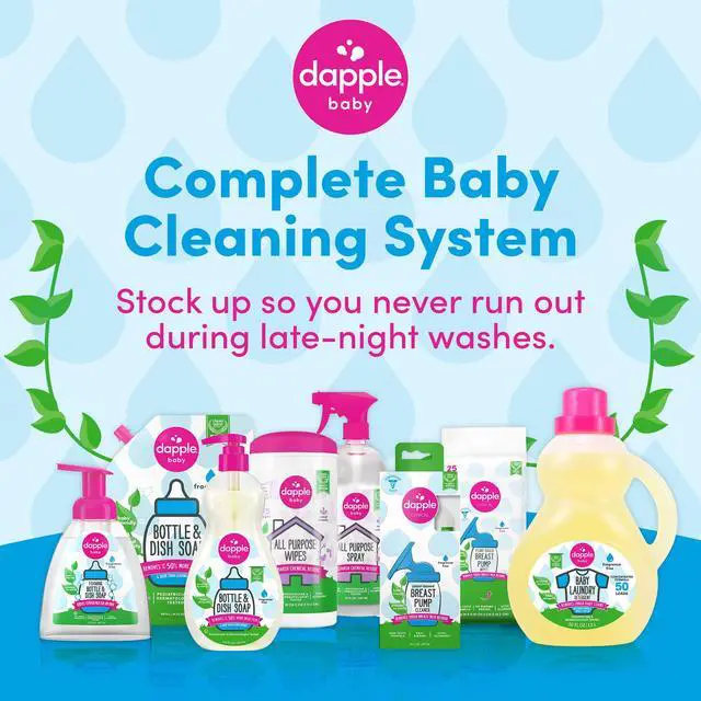 Alt view image 6 of 6 - Baby Fragrance-Free Foaming Baby Bottle & Dish Soap - 13 fl oz - Cleans Bottles, Sippy Cups, Pacifiers, Breast Pumps, & More - Gently Removes Milk Film & Odors - Fragrance Free