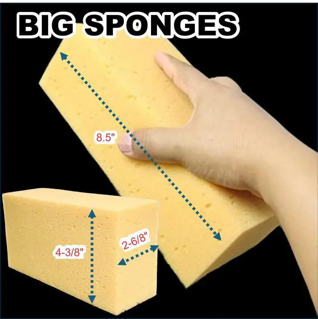 Alt view image 4 of 7 - Car Wash Sponges, Extra Soft Coral, 8.3x4.38x2.8 inches,