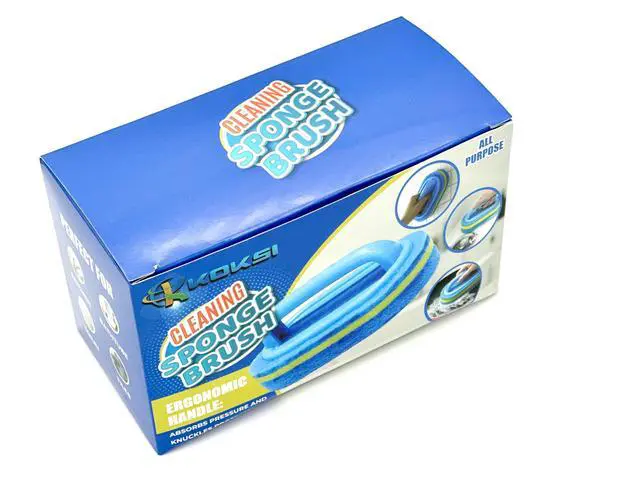 Alt view image 5 of 7 - Cleaning Brush for Bathroom Kitchen Bathtub Toilet Cleaner All Purpose Shower Sponge Scrubbing Brush with Ergonomic Handle