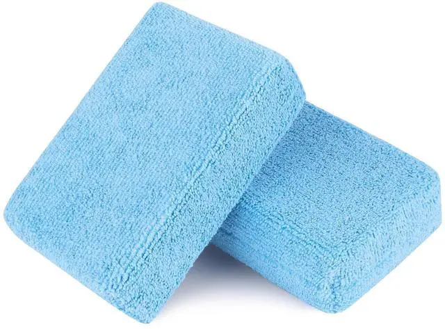 Main image of Microfiber Applicator Pads-2 Pack, Car Wash Sponge, Blue