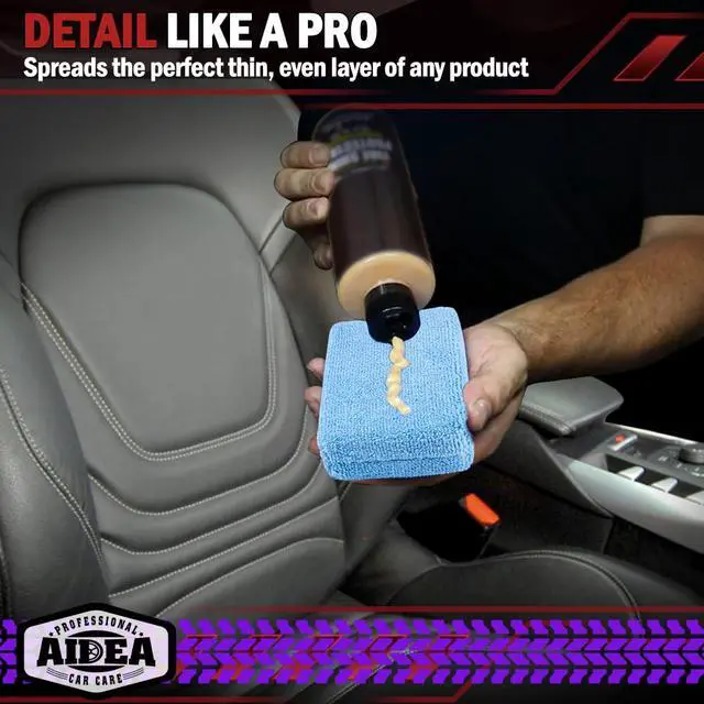 Alt view image 5 of 7 - Microfiber Applicator Pads-2 Pack, Car Wash Sponge, Blue