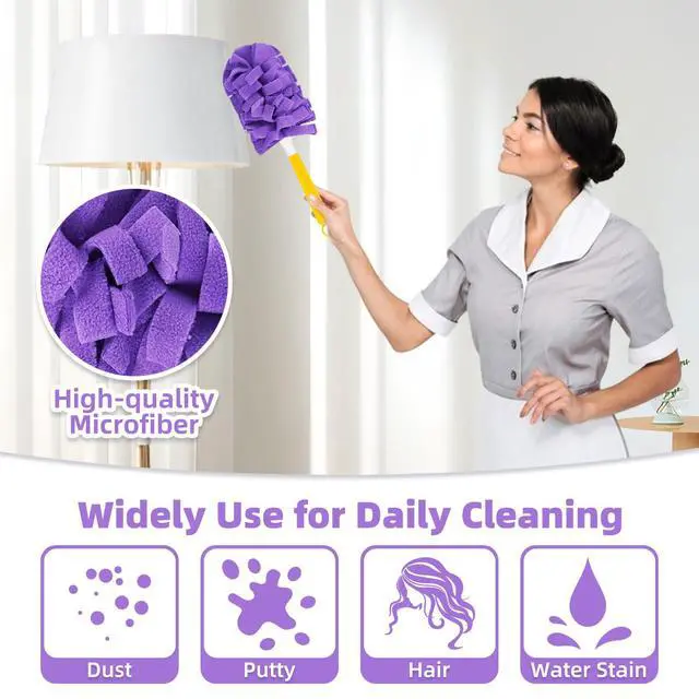 Alt view image 7 of 7 - 12 PCS Microfiber Reusable Duster Refills for Swiffer Duster