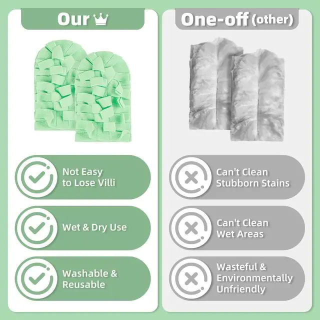 Alt view image 4 of 7 - 12 PCS Microfiber Reusable Duster Refills for Swiffer Duster
