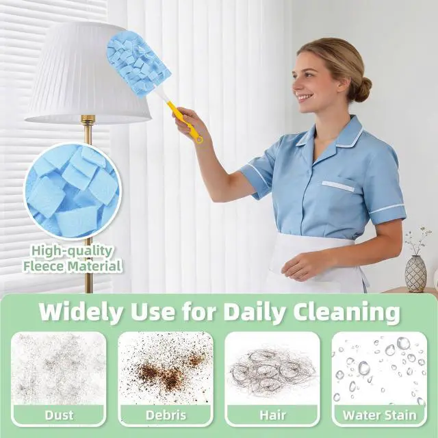 Alt view image 6 of 7 - 12 PCS Microfiber Reusable Duster Refills for Swiffer Duster