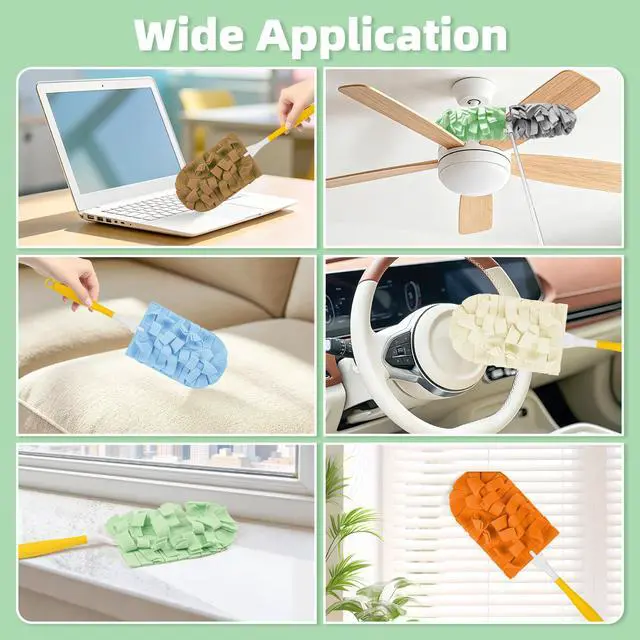 Alt view image 7 of 7 - 12 PCS Microfiber Reusable Duster Refills for Swiffer Duster