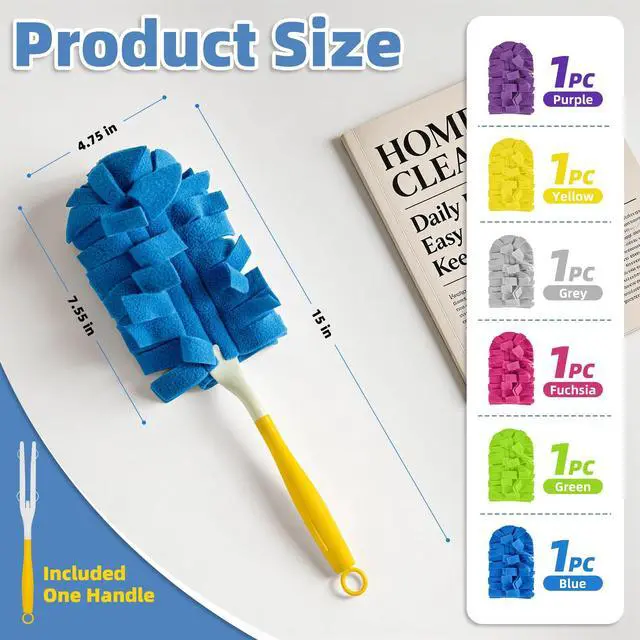 Alt view image 2 of 7 - Reusable Duster Refills, Washable Duster for Swiffer (6 PCS)