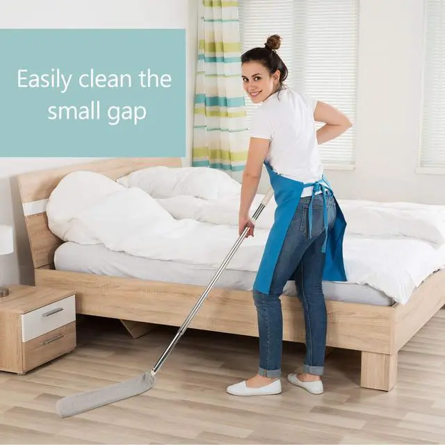 Alt view image 5 of 6 - 6 Pack Gap Dust Cleaner Refills, Microfiber Replacement Cloth Covers for Under Furniture Duster, Washable & Reusable Dusting Sleeves