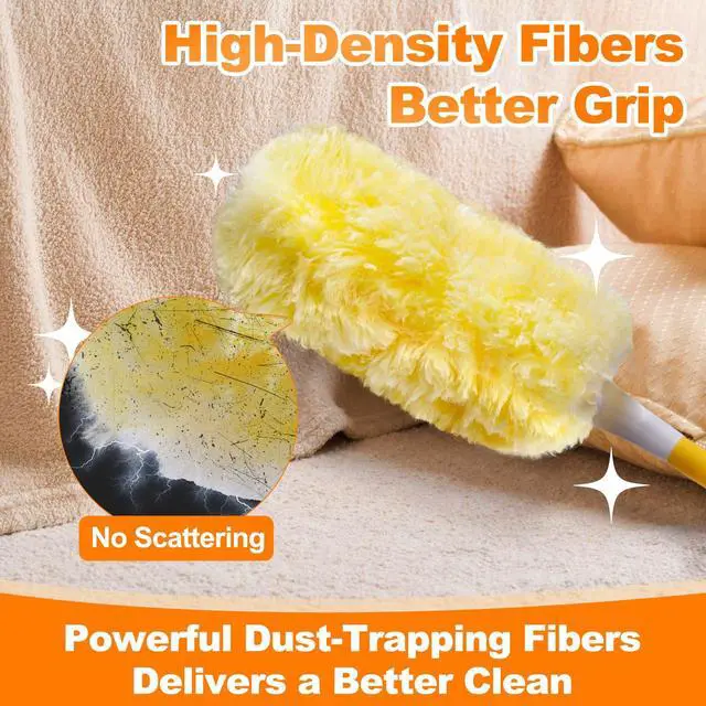 Alt view image 3 of 7 - 50 Count Heavy Duty Duster Refills Compatible with Swiffer Dusters