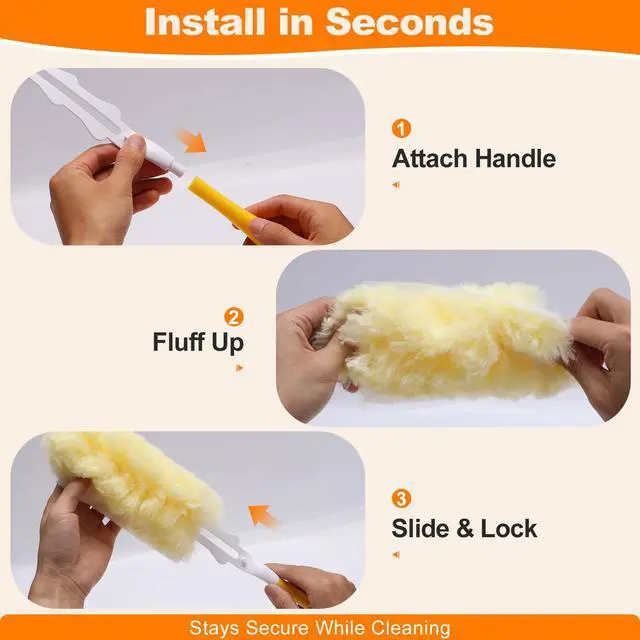 Alt view image 6 of 7 - 50 Count Heavy Duty Duster Refills Compatible with Swiffer Dusters