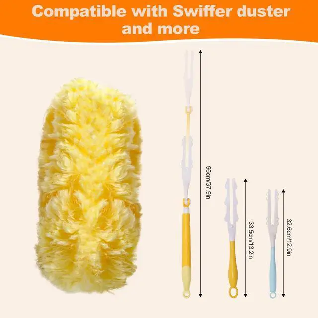 Alt view image 7 of 7 - 50 Count Heavy Duty Duster Refills Compatible with Swiffer Dusters