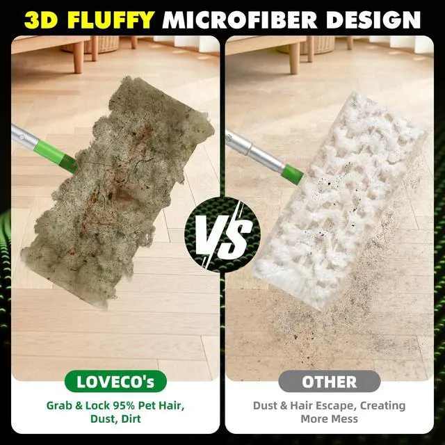 Alt view image 2 of 7 - Heavy Duty Dry Cloths for Sweeper Mop, Pet Dry Pads Refills
