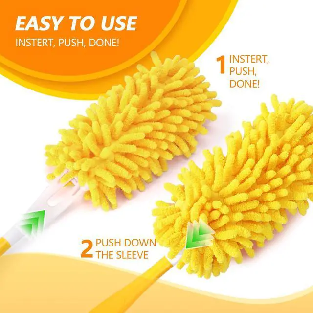 Alt view image 5 of 7 - Reusable Chenille Duster Refill Compatible with Swiffer Duster