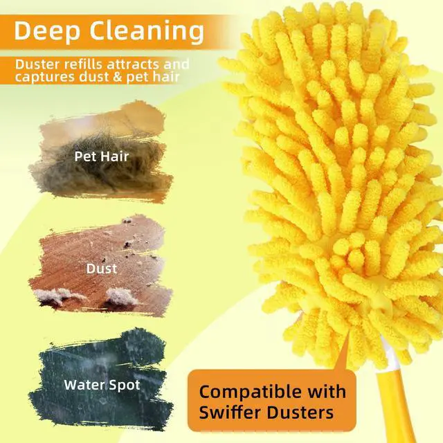 Alt view image 6 of 7 - Reusable Chenille Duster Refill Compatible with Swiffer Duster