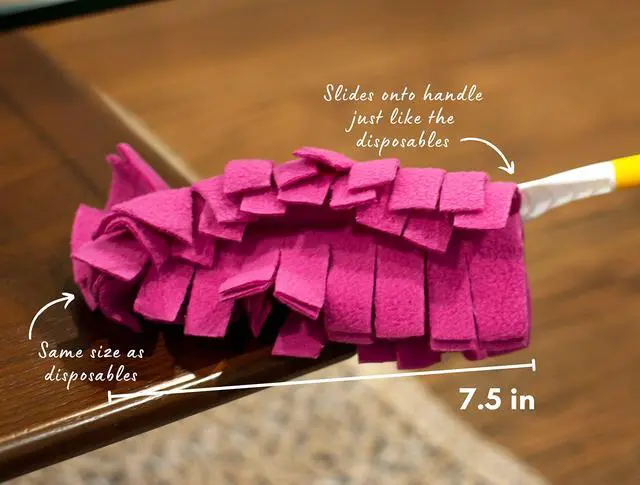 Alt view image 5 of 6 - Fleece Refills for Swiffer Hand Duster - Reusable, Dry Duster - 5-Pack Rainbow (Jewel)