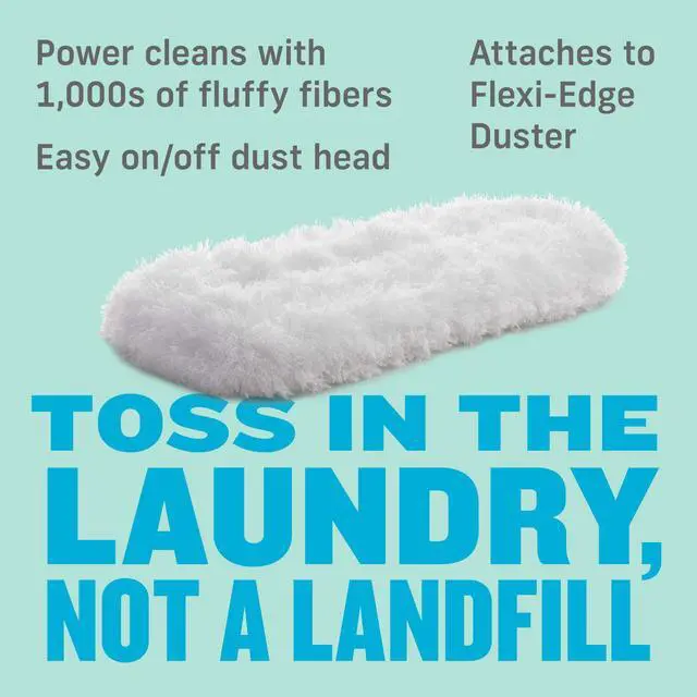 Alt view image 5 of 7 - Flexi-Edge Floor & Wall Duster Head, Reusable - 1 Pack