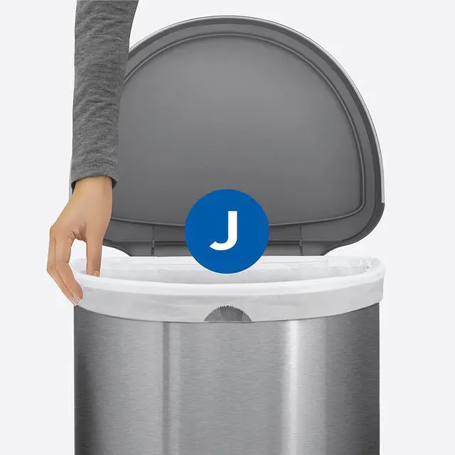Alt view image 4 of 6 - J Custom Fit Trash Can Liner, 3 refill packs (60 Count), 30-45 Liter / 8-12 Gallon